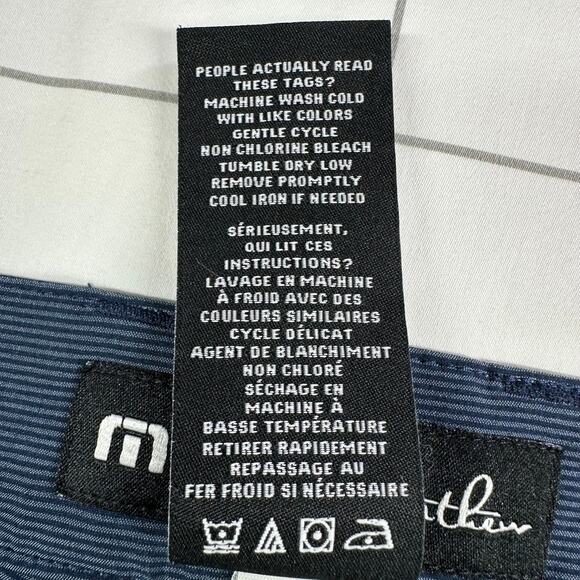 Travis Mathew Shorts Mens 40 Blue Carlsbad Golf Performance Chino Travel Casual - Picture 4 of 12